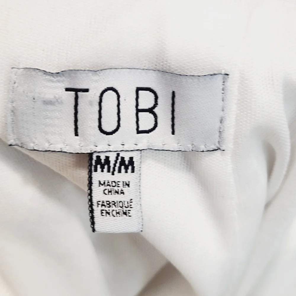 TOBI Sweet Criminal Bodycon Dress White Size Medium_13